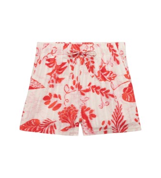 Superdry Strandshorts med tryck r�d