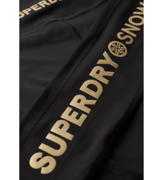 Superdry Camiseta interior de esqu negro