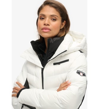 Superdry Luxe quilted coat white