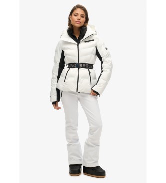 Superdry Luxe quilted coat white