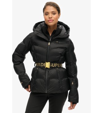 Superdry Luxe quilted coat black