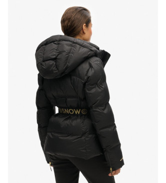 Superdry Luxe quilted coat black