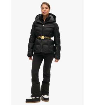 Superdry Luxe quilted coat black