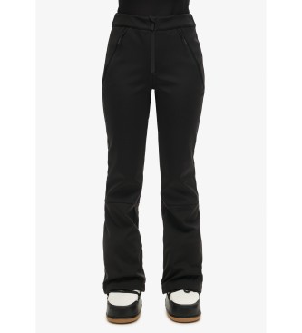 Superdry Pantaln de esqu entallados softshell negro