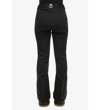 Superdry Pantalon de ski softshell ajust noir