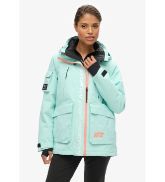 Superdry Smučarska jakna Ultimate Rescue turquoise