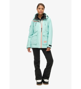 Superdry Chaqueta de esqu Ultimate Rescue turquesa