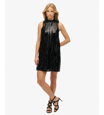 Superdry Zwart paillettenjurkje