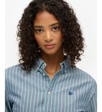 Superdry Slim fit oxford shirt blue