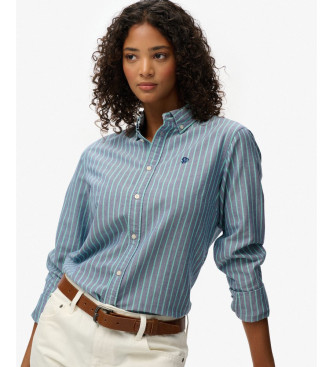 Superdry Slim fit oxford shirt blue