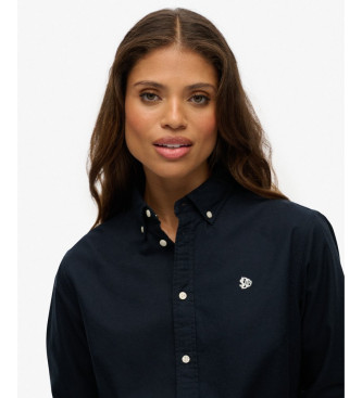 Superdry Camicia Oxford slim fit blu navy