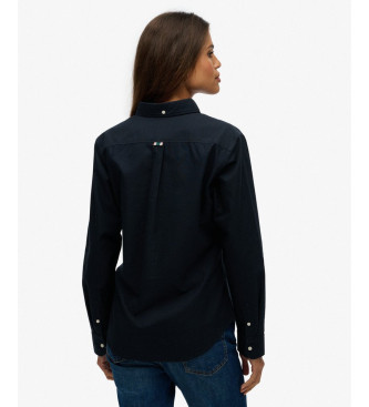 Superdry Camicia Oxford slim fit blu navy