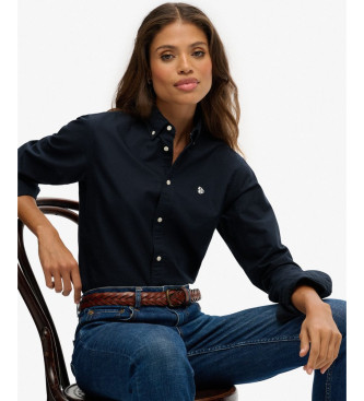 Superdry Camicia Oxford slim fit blu navy