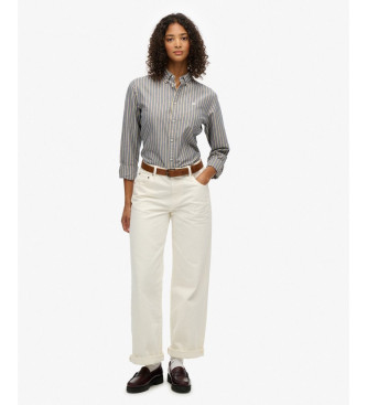 Superdry Camicia Oxford slim fit blu