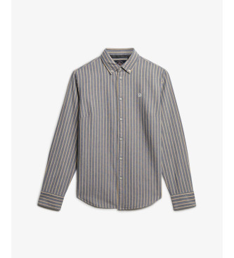 Superdry Camicia Oxford slim fit blu