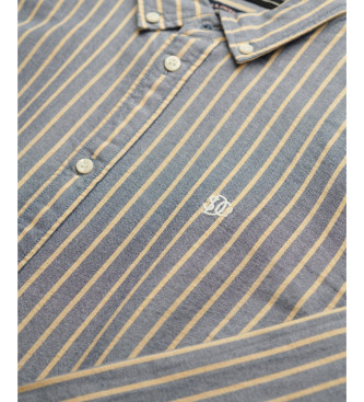 Superdry Camicia Oxford slim fit blu