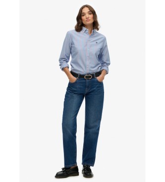 Superdry Slim fit oxford shirt blue