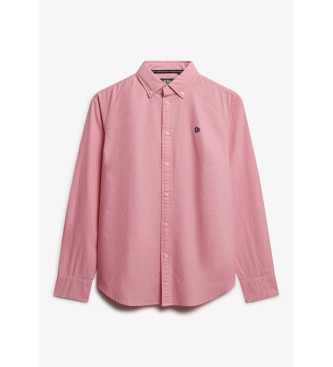 Superdry Slim fit oxford shirt pink