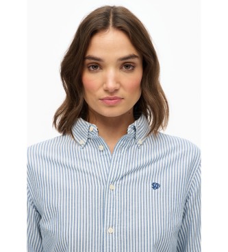Superdry Slim fit oxford shirt blue