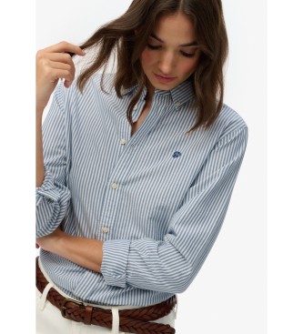 Superdry Slim fit oxford shirt blue