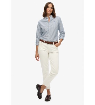 Superdry Slim fit oxford shirt blue