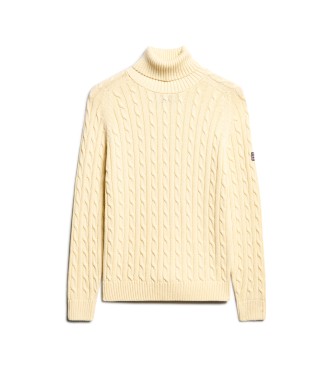 Superdry Jerseyt Slouchy Cable Roll beige