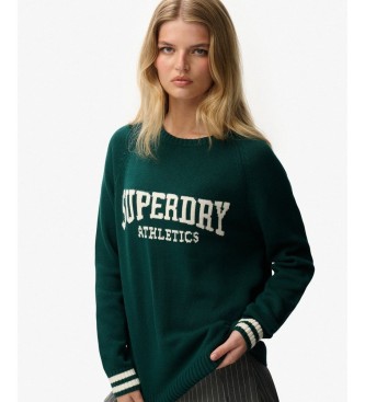 Superdry Intarsien-Pullover gr�n