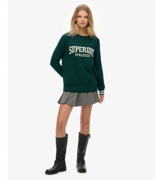 Superdry Intarsien-Pullover gr�n