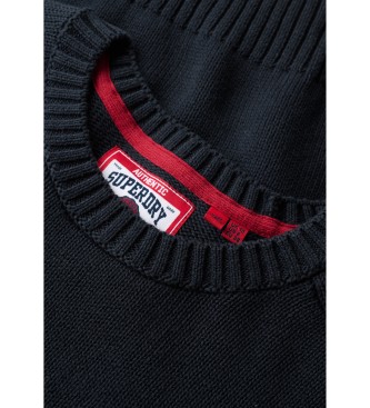 Superdry Slouchy marinebl trje