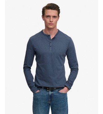 Superdry Slub Grandad navy T-Shirt