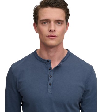 Superdry Slub Grandad navy T-Shirt