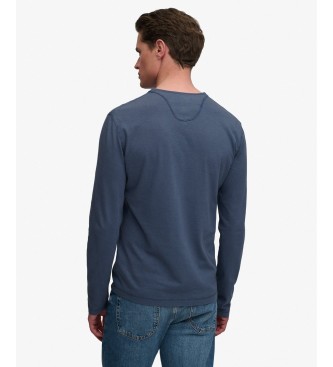 Superdry Slub Grandad navy T-Shirt