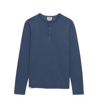 Superdry Slub Grandad navy T-Shirt