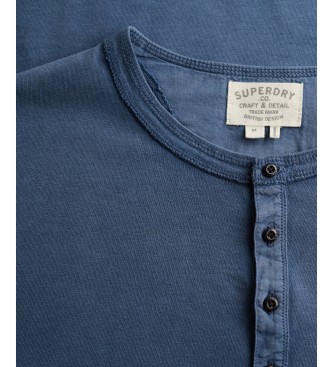 Superdry Slub Grandad navy T-Shirt