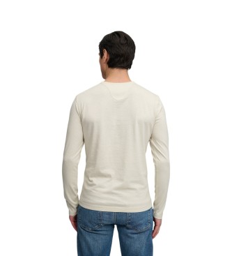 Superdry Slub Grandad beige T-shirt