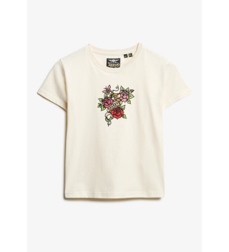 Superdry Tattoo-T-Shirt off-white