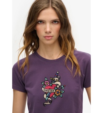 Superdry Tattoo T-shirt lilac