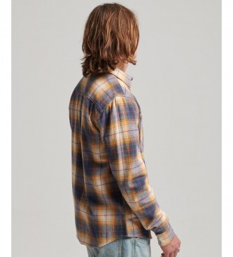 Superdry Vintage blue checked overshirt