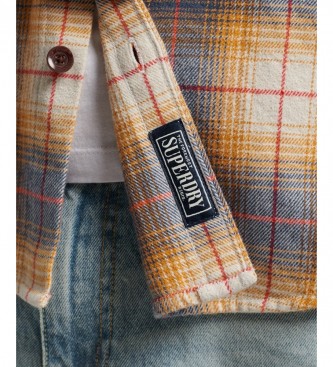 Superdry Vintage blue checked overshirt