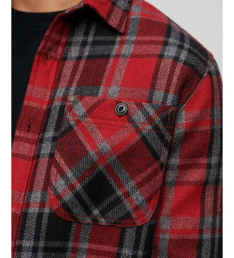 Superdry Sobrecamisa acolchada Merchant Store rojo