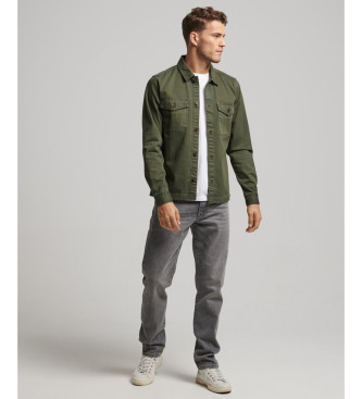 Superdry Sobrecamisa de espiguilla Merchant Store verde