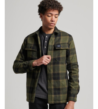 Superdry Miller green wool overshirt