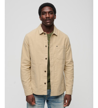 Superdry Moleskin overshirt Merchant Store beżowy