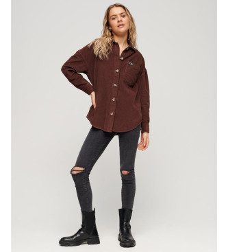 Superdry Brun tyk fljlsovertrje