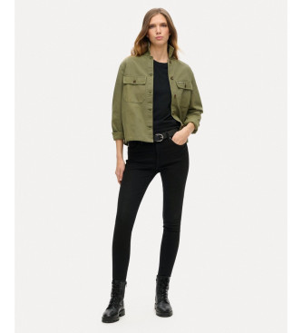 Superdry St Tropez green military overshirt