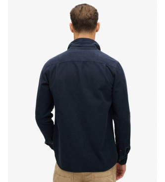 Superdry Flannel arbejdsskjorte navy