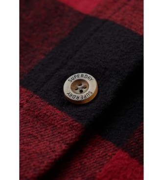 Superdry Red checked flannel overshirt