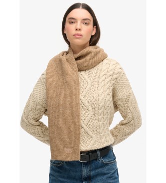 Superdry Cachecol macio castanho