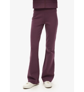 Superdry Sport Tech lilac low rise flared joggers