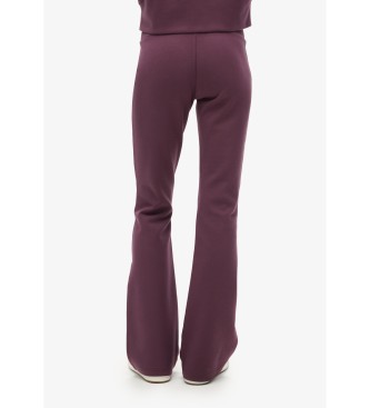 Superdry Jogging vas  taille basse Sport Tech lilas